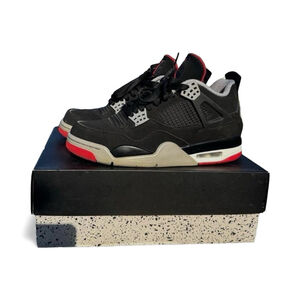 Nike Air Jordan 4 Retro Bred 4s Size 9 Og all